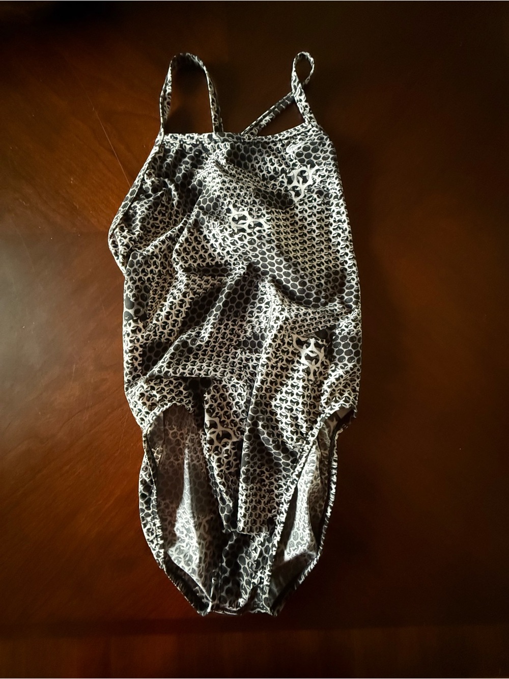 NIKE Women's One-Piece Swim Suit in Black and White - Size 36 or 10